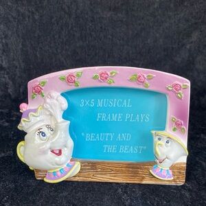 Beauty and the Beast Disney Mrs. Potts and Chip Music Box Works Photo Frame